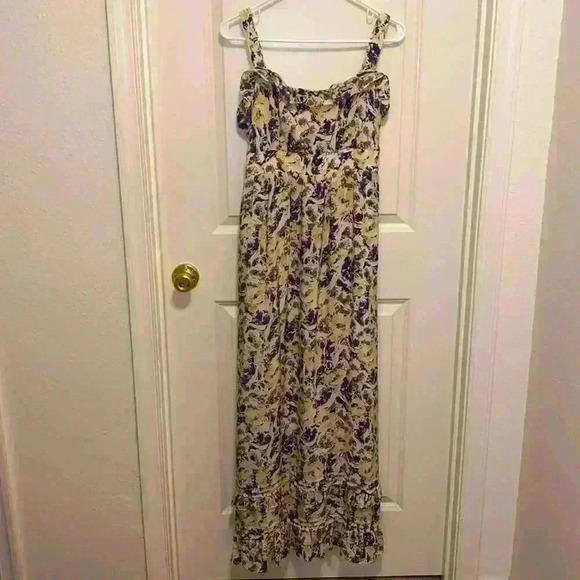 Anthropologie Moulinette Soeurs Silk Maxi Dress - Picture 2 of 13